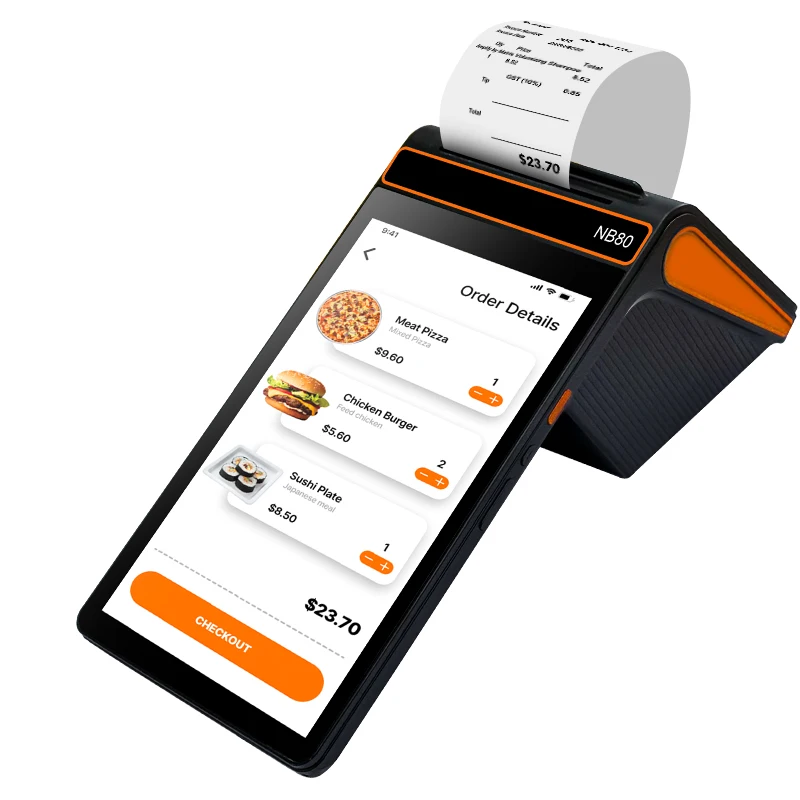 Hanbu 8 Inch POS CASHIER Touch Screen Android 12/13  Pos Systems All in One Handheld POS Terminal