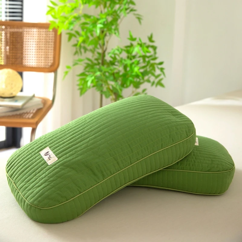 Full Buckwheat Skin  Pillow Cervical Support Sleep Cassia Pillow Core Hard Whole Head Adult Male Neck Support Pillow 3