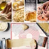 Silicone Pastry Mat with Measurements, Reusable Non-slip Non-stick Baking Mat for Rolling Dough, Fondant /Pizza Mat, Counter Mat 4
