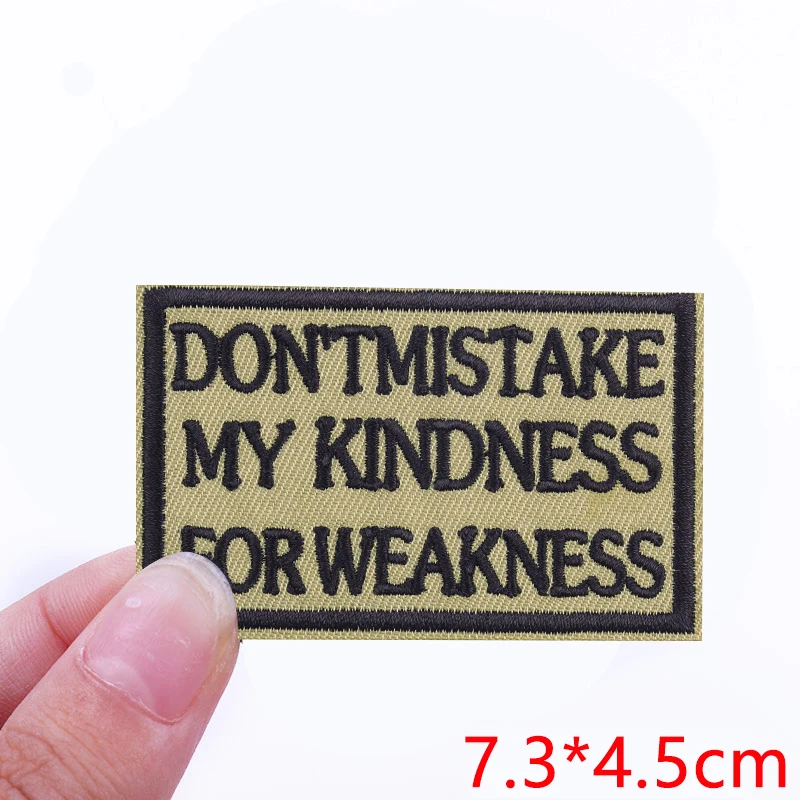 Embroidered Personality Slogan Iron-On Patch