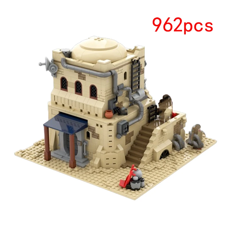 

Spot quick release MOC-123177 desert battle small particle assembled building block building castle model toy