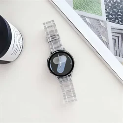 Versatile Resin Strap for Smartwatches - 20mm/22mm Band (Transparent)