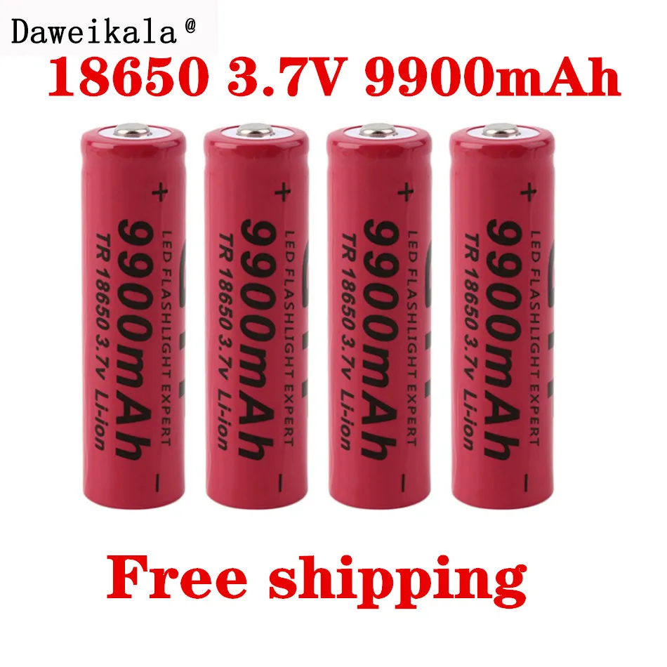 New 18650 Battery Lithium Rechargeable Battery 9900mAh Lithium Battery