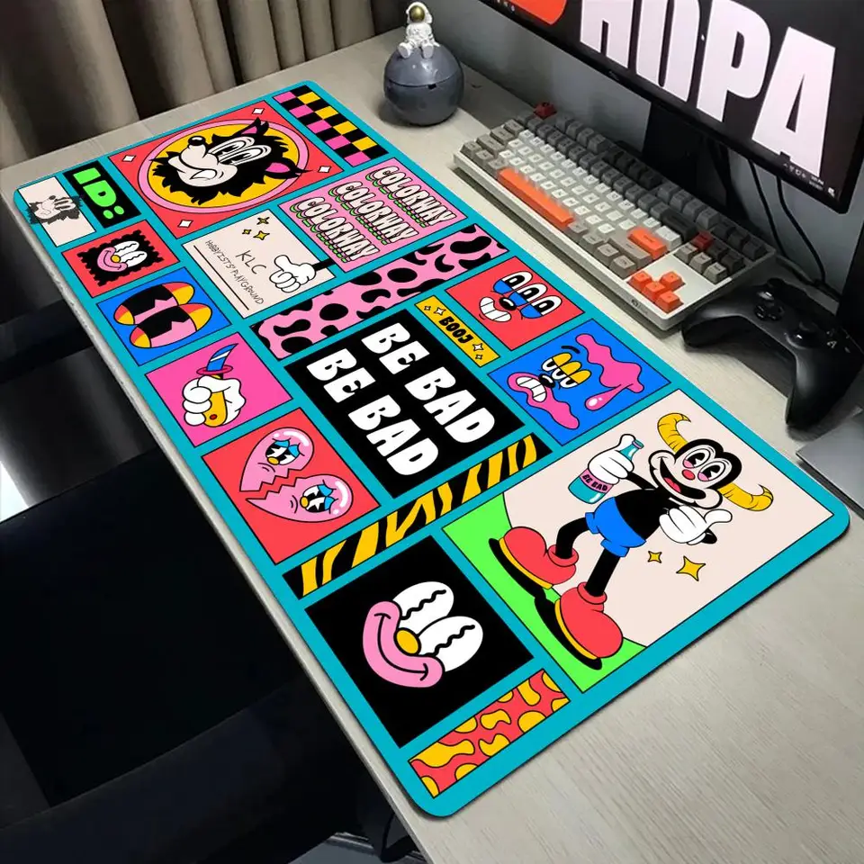 Mouse Pad Ergonomico Color Celeste Para Escritorio