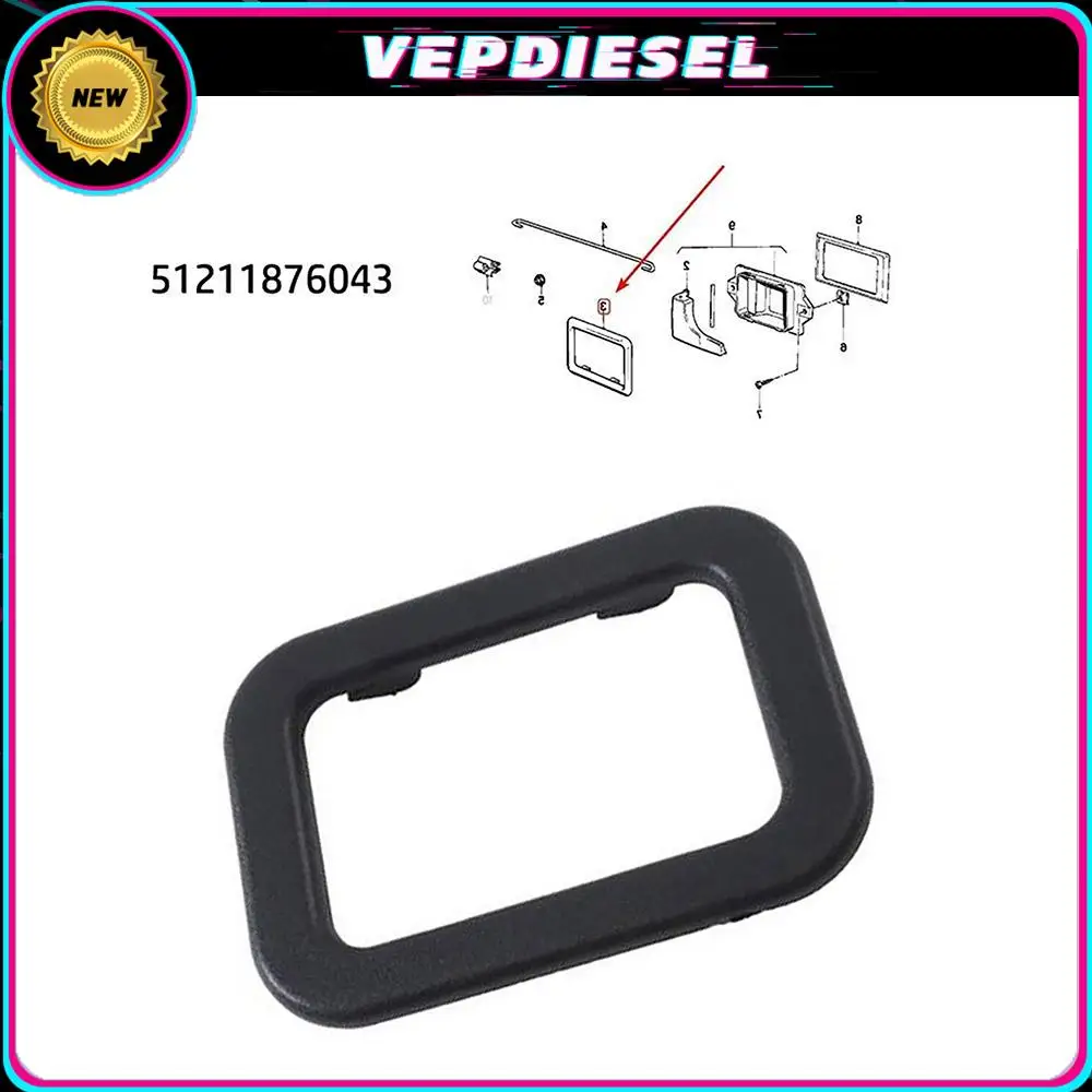 Brand New 51211876043 Muslimcar Interior Door Handle Cover Trim Bezel Per Bmw E30 E28 E24 E23 Parti Laterali Anteriori O Sinistra