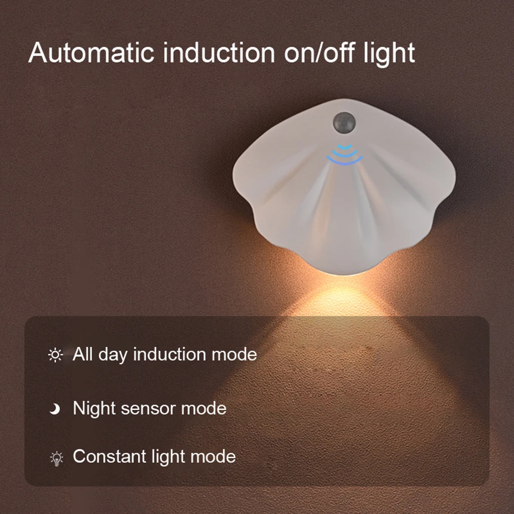 

LED Night Light 3 Brightness Modes Stepless Dimming Motion Sensor Indoor Wall Lights For Bedroom Kitchen Restaurant