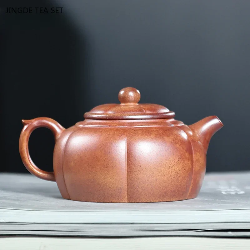 1PC 180ml Chinese Yixing purple clay teapot Handmade beauty teapot custom filter tea infuser home tea ceremony accessories