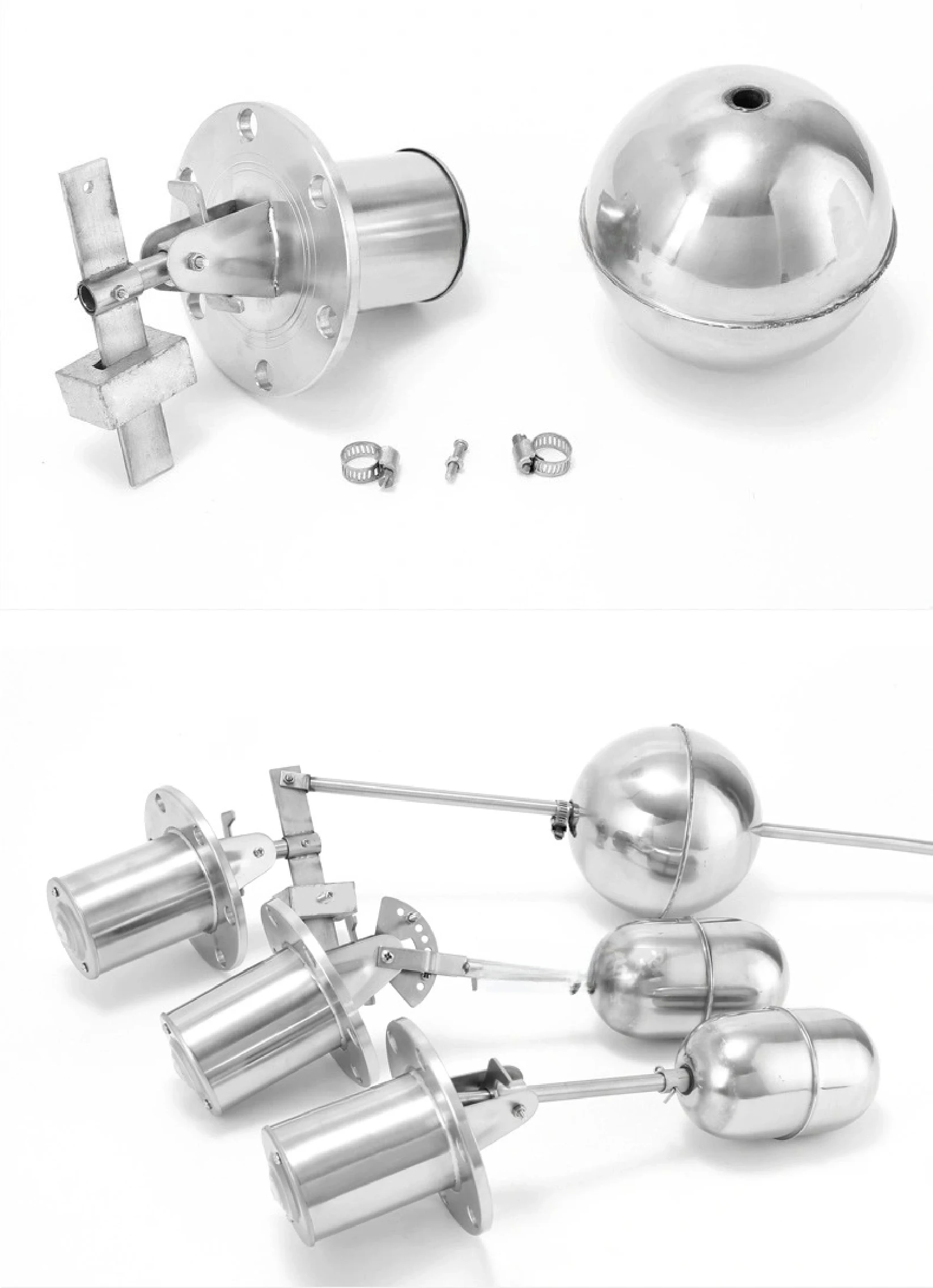 UQK 304/316 Stainless Steel Magnetic Float Level Switch Side Mounted Flange Liqu