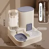 Automatic cat feeding and water dispenser, dog bowl, cat basin 2-in-1 water dispenser, cat bowl 6