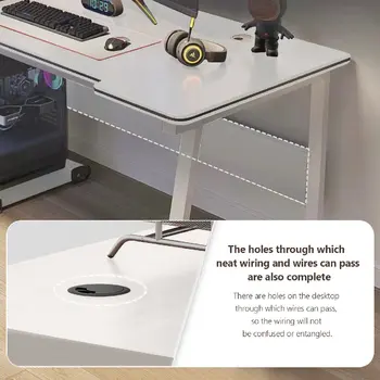 Gaming Desk Computer Writing Table Student Art Modren Simple Style PC Wood Suitable for Home, Office 5