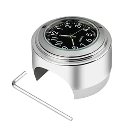 Universal Motorcycle Handlebar Mount Waterproof Clock with Wrench (Clock Black)