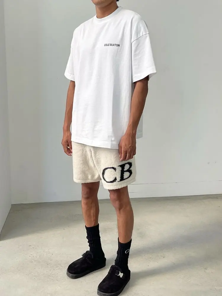 Yao888 CB Tide Brand Fashion Jacquard Wool Drawstring Shorts Best Quality 1:1 Casual Streetwear Loose Men Simple Unisex Pants