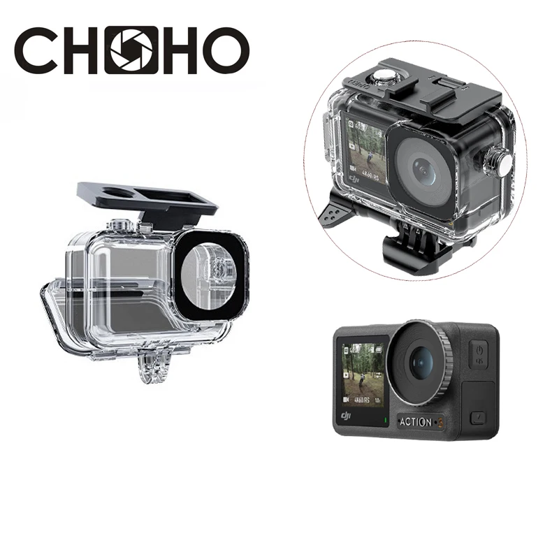

Для DJI Osmo Action 3 4 аксессуар Водонепроницаемый Чехол 45 м Корпус для дайвинга крепление корпус фильтр для воды красный розовый для Dji Action3 4