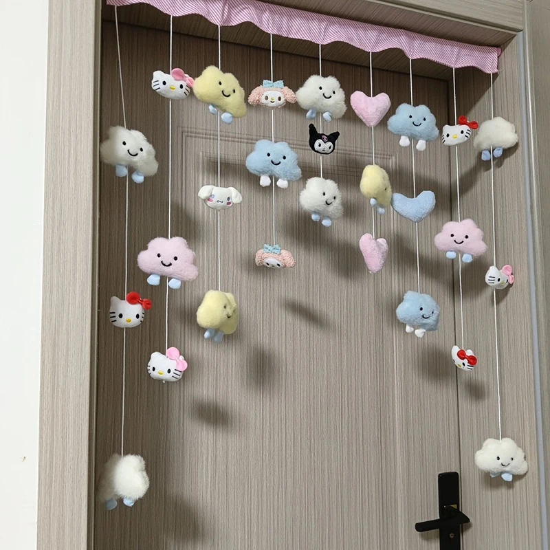 

Sanrio Hello Kitty Kawaii Anime Door Curtain Cute Sweet Kuromi My Melody Cartoon Door Ornament Cinnamoroll Lovely Gifts Girls