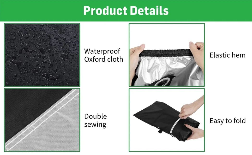 Bike Cover For Single Multiple Bikes Universal Waterproof Bicycle Cover Outdoor Bike Storage 210D Rain Sun Wind Proof