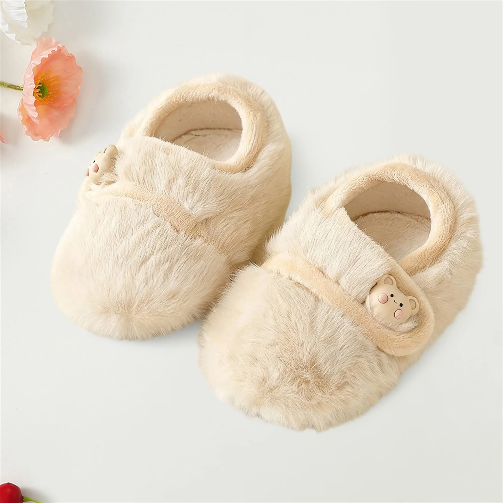 Cute Toddler Winter Boots Cozy Faux Fur Lined Snow Boots for Baby Boys Girls First Steps Non-slip Soft Sole Warm Shoes S1a077da9b14e42b6bb9a3202ad1844cdL