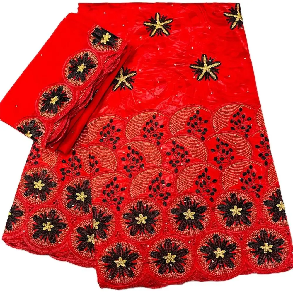 

New Bazin African Bazin Riche Lace With Stones High Quality Handcut Brocade Bazin Riche African Wedding Lace Fabric 5+2 Yards