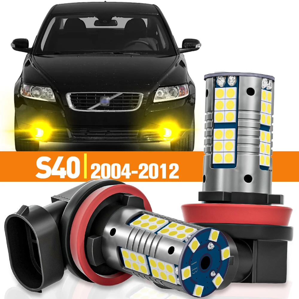 

2pcs LED Fog Light For Volvo S40 2004-2012 2005 2006 2007 2008 2009 2010 2011 Accessories Canbus Lamp