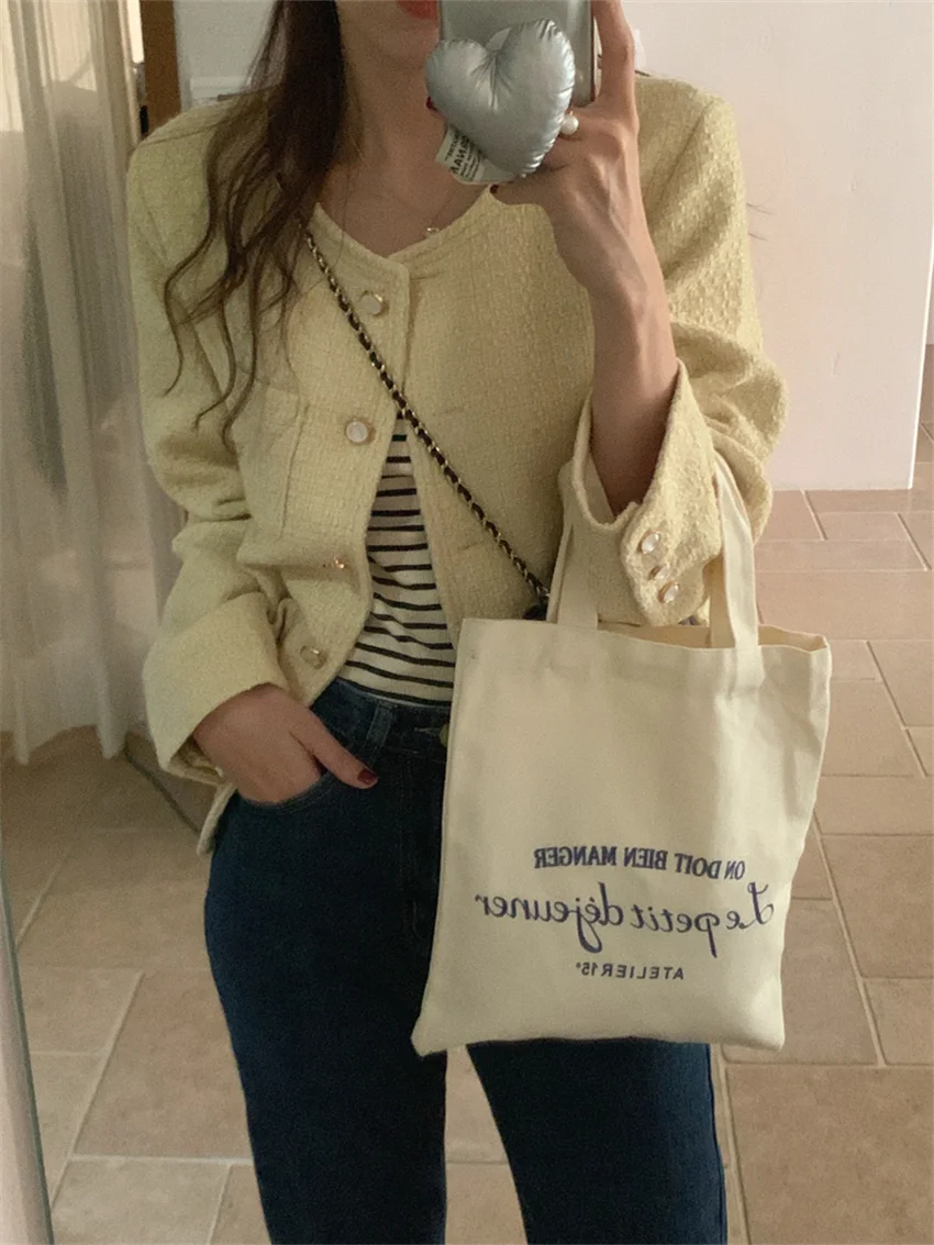 Arazooyi Weave Blazers Fashion Women Office Wear Lady Autumn 2023 Elegant All Match Chic New Slim-Fit High Street Coats