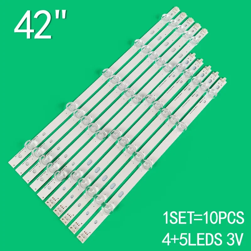 For 42LN5300-UB 42LN5708 T420HVN05.0 42LN543V 42LN5406-ZA  42LN5400 42LN575S 42LN570S 42LN5406 42LN5750 42LN5758 42LN5460 4 пары светодиодных лент для подсветки телевизора lg 42pola 42ln5300 42ln5400 42ln575 42ln578v 42ln543v 42ln5700 42la6200 42la6130 zb 42la6136 zb