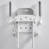 *The elderly bathroom folding stool folding chair with legs with armrests non-slip shower stool wall hanging 3