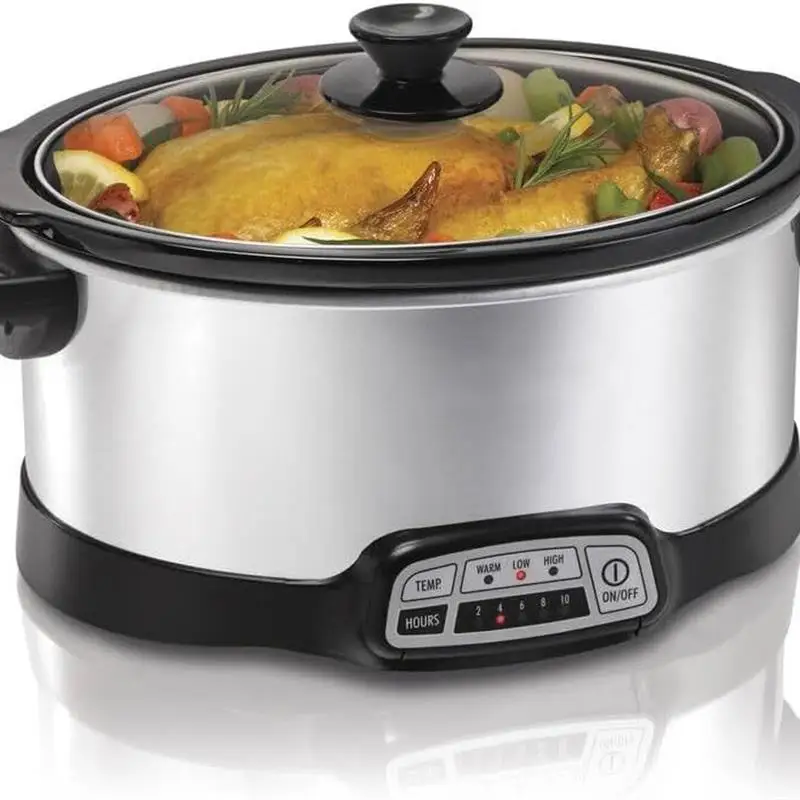 

Electric Slow Cooker,Slow Cookers,Food Warmer,Countertop Programmable Slow Cooker,7 Quart