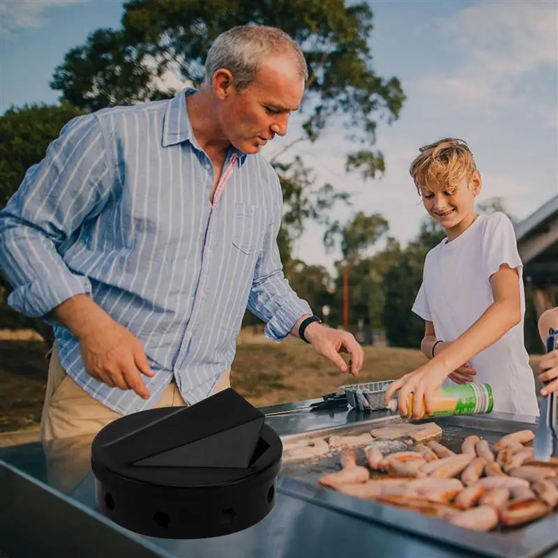1PC Stainless Steel BBQ Smoker Box Sturdy Barbecued Meat Smoker Tray Square Box Barbecue and Grill