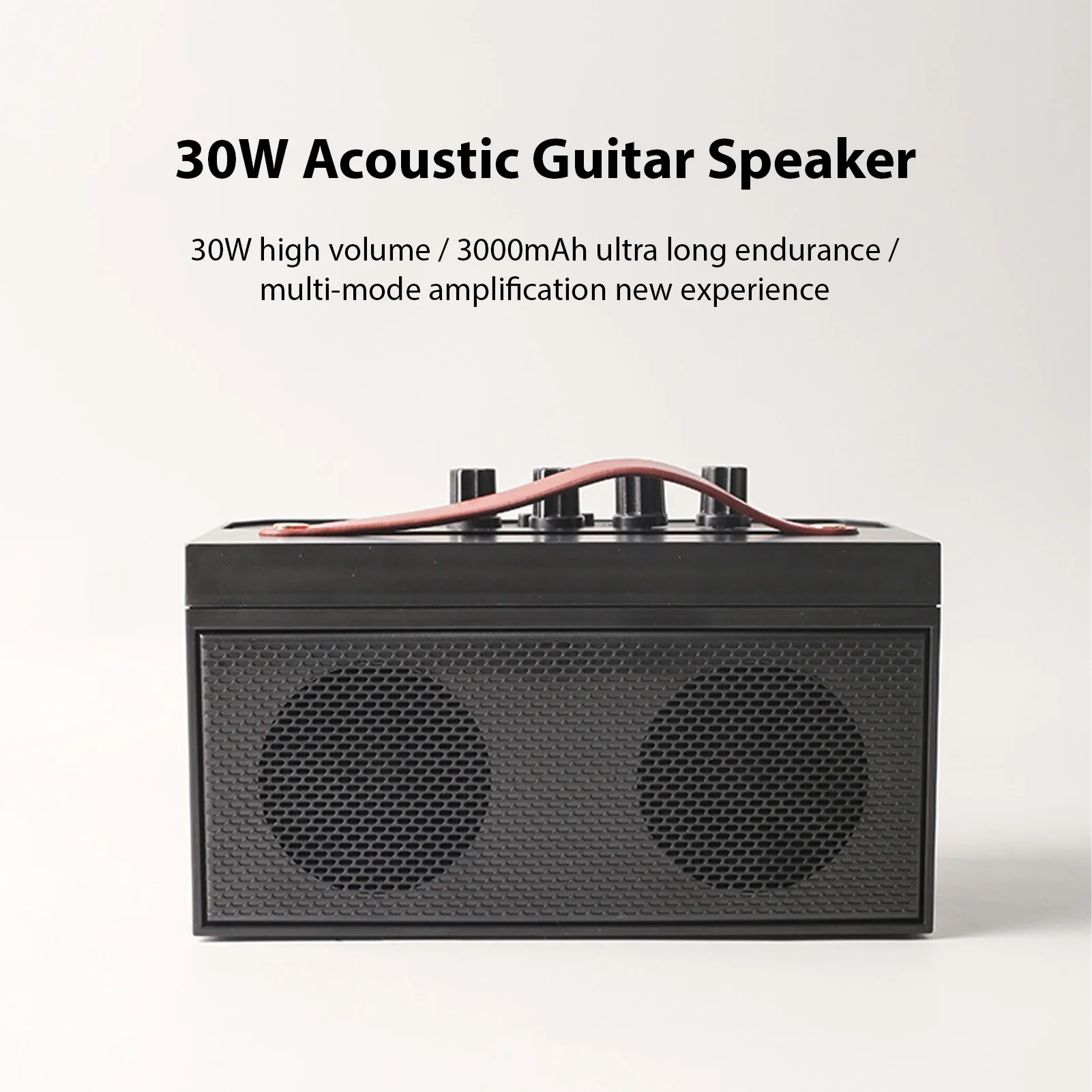 30W electric guitar amplifier portable acoustic guitar BT speaker with reverb distortion clean function accessories