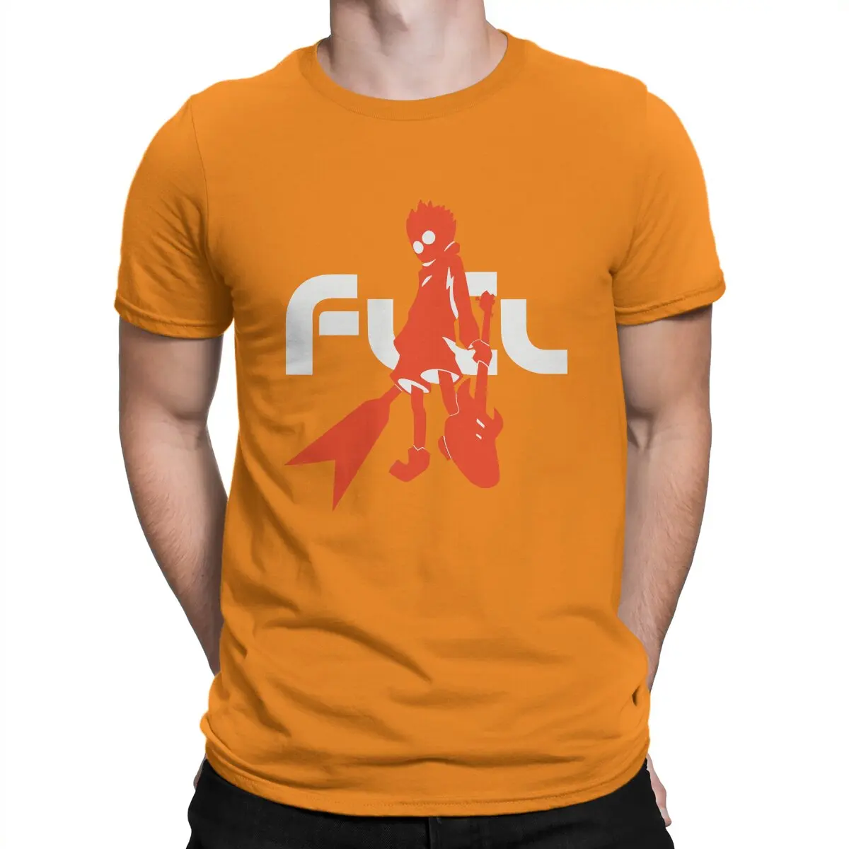 thumbnail image 1 of Camiseta de Anime Naota para hombre FLCL, cuello redondo, algodón, humor, alta calidad, regalos de cumpleaños, 1 of 7
