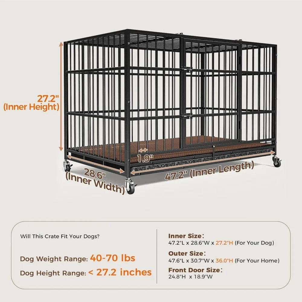 Heavy-Duty Large Dog Crate 6