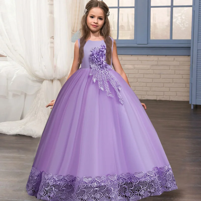Roze Tule Kinderjurkje ♡ Kinderfeest Jurk Bruiloft