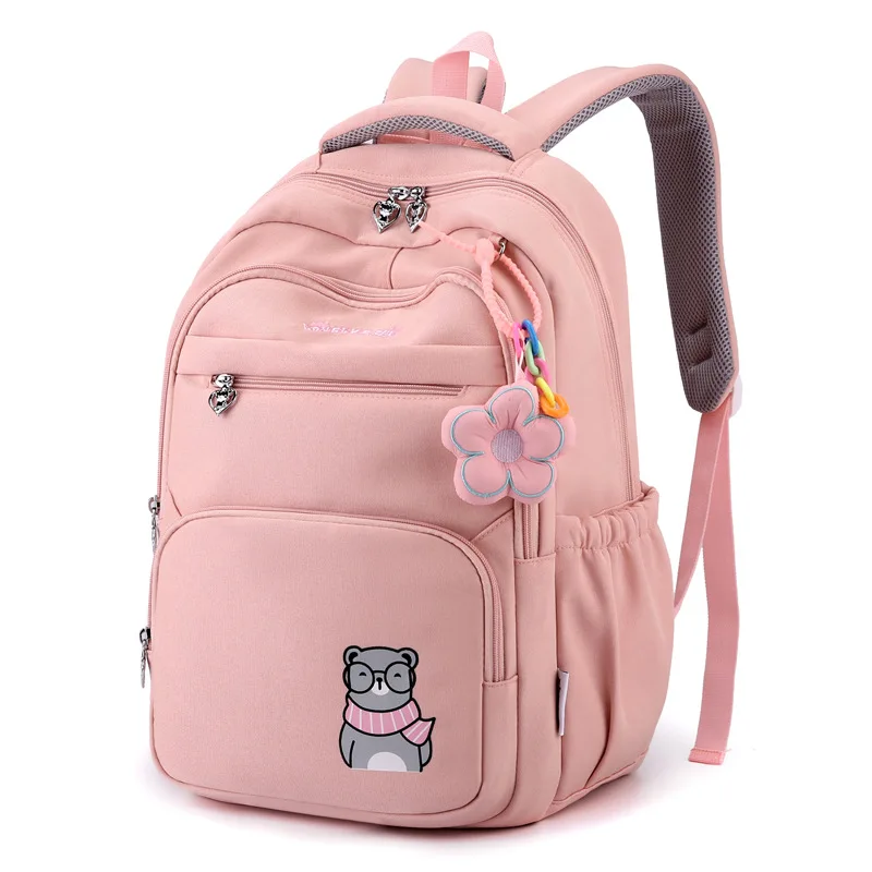 Cute Velvet Small Backpack School Bag for Teenage Girls Fashion Travel  Backpack,Pink 