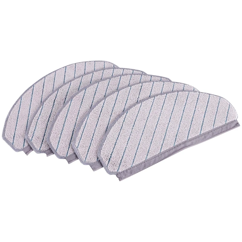 

Replacement For ECOVACS DEEBOT T10/T10 TURBO Robot Vacuum Cleaner Spare Accessories Mop Cloth 5Pcs
