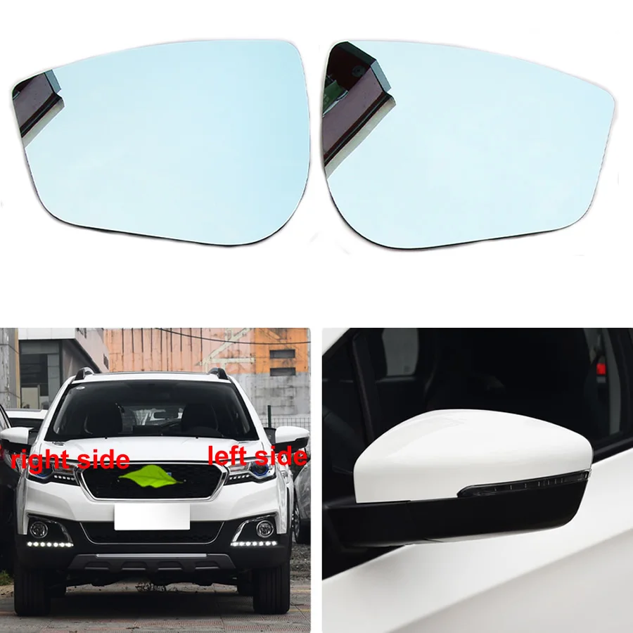 

Автомобильные аксессуары для Great Wall Haval H1, сменные зеркальные линзы заднего вида, внешнее отражающее стекло, синие линзы, квадратная пряжка