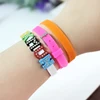 Wholesales 10pcs Colorful 8mm Silicone Wristband 8x210mm DIY Accessories Bracelet Fit 8mm Slide Charms Letters 6
