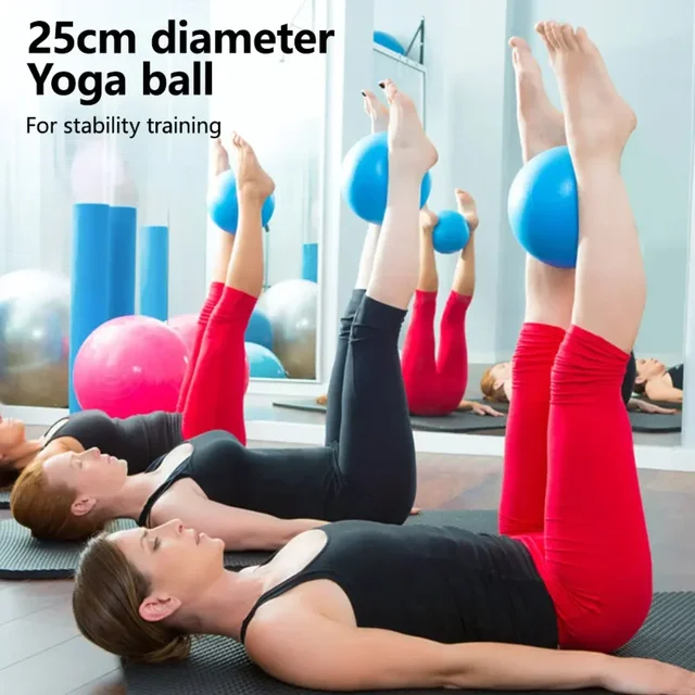 Explosion-proof Pilates Ball 25cm Yoga Ball Indoor Balance Exercise Gym Ball for Fitness Workout Home FitBall Training Equipment 3