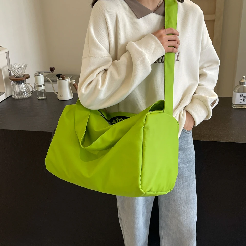 Handbag Travel Bag Solid color fashion canvas Large Capacity Men Women Leisure Sports Gym versatile Weekend Duffel Bag