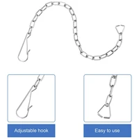 1Pcs Stainless Steel Toilet Flapper Lift Chain 25cm Length Toilet Handle Chain Replacement for Repairing Toilets or Water Tanks 1