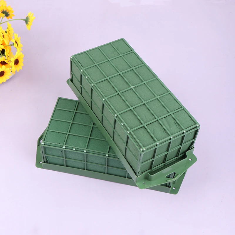 1Pc Oasis Wet Foam Blocks Floral Florist Green Foam Brick Fresh Flowers Mud for DIY Florist Flower Arrangements Mud Block