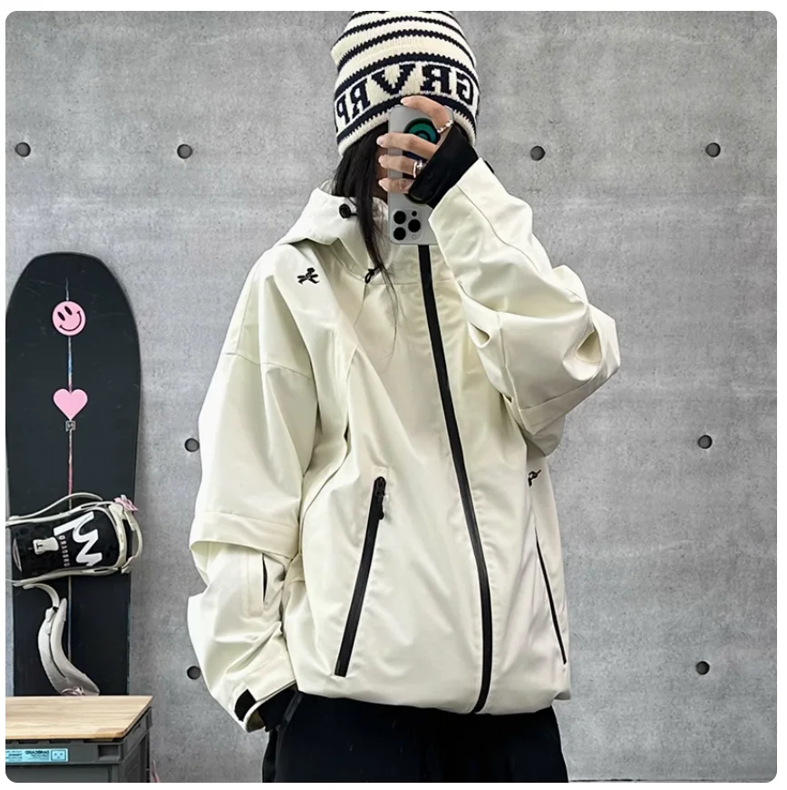 John Snow Winter Men And Women Warm Professional Windproof Outdoor Ski-oriented Shell Jacket Breathable Waterproof Ski Jacket