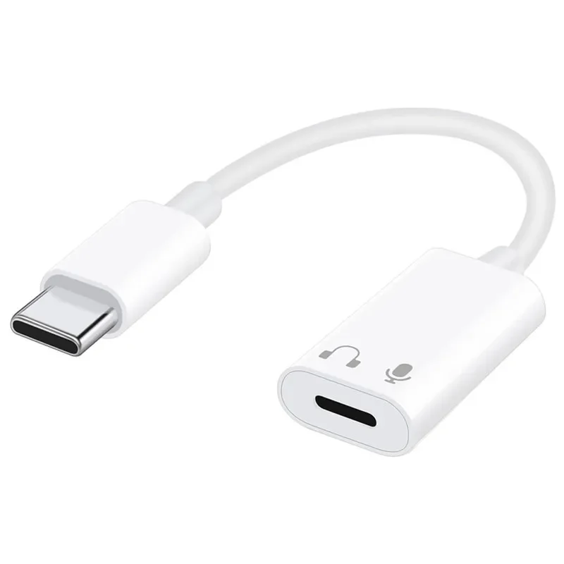 

USB C To Lightning Audio Headphone Adapter for IPhone 15 Pro Max IPad Pro Samsung USBC Type C To IOS Aux Earphone Cord Connector