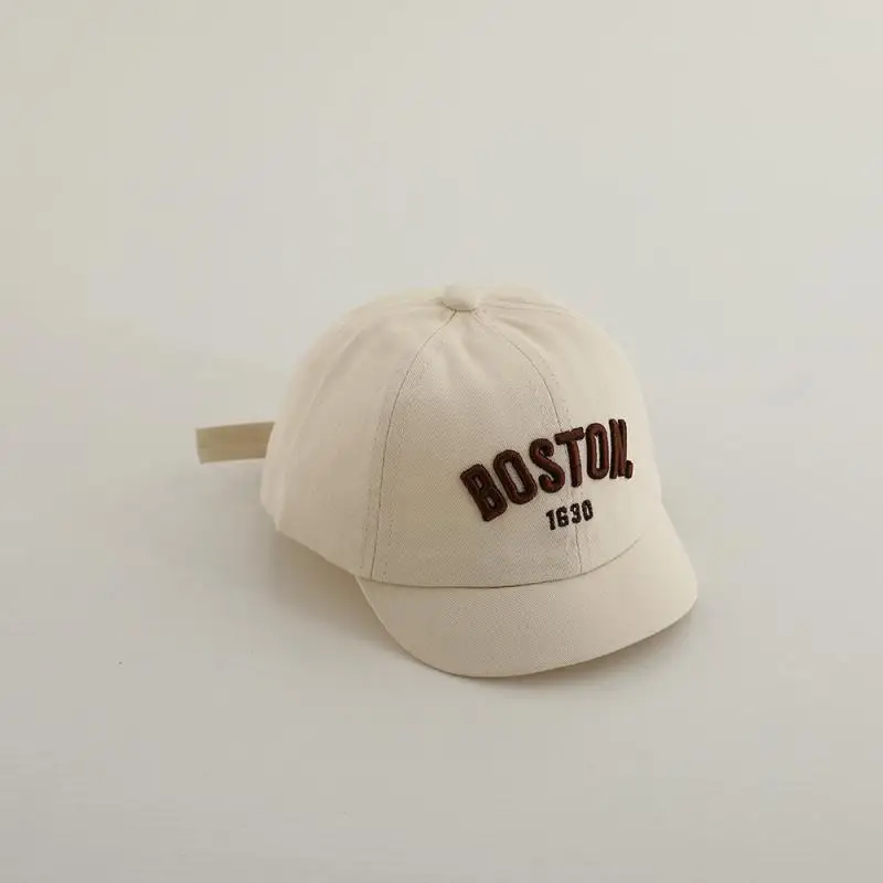 Baby Letter Peaked Caps Kids Embroidery Baseball Cap Sunscreen Hat Cotton Hip Hop Hats