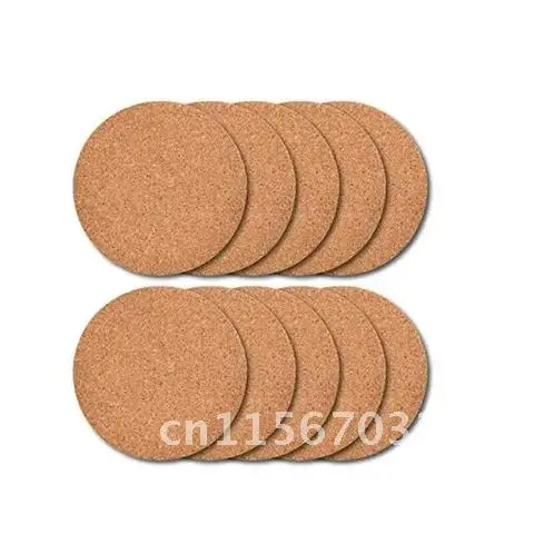 3/5 pcs Round Natural Wooden Coaster Tea Coffee Mug Drinks Holder Slip Slice Cup Mat for DIY Tableware Decor Durable Pad
