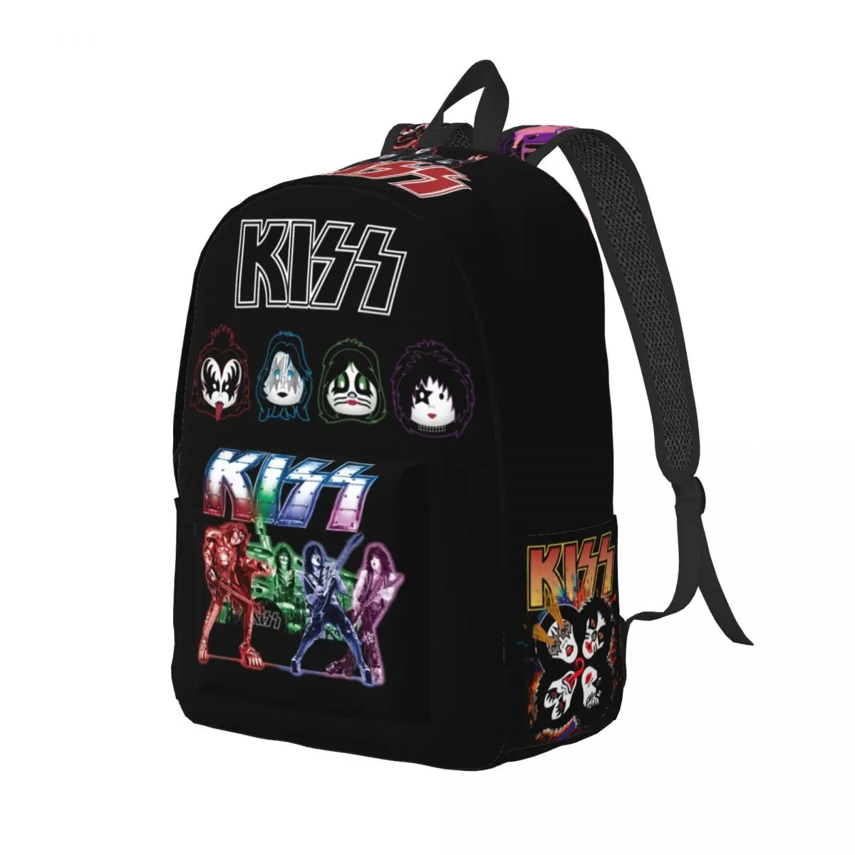 Kiss Band Rock And Roll Backpack for Men Women Cool Student Hiking
