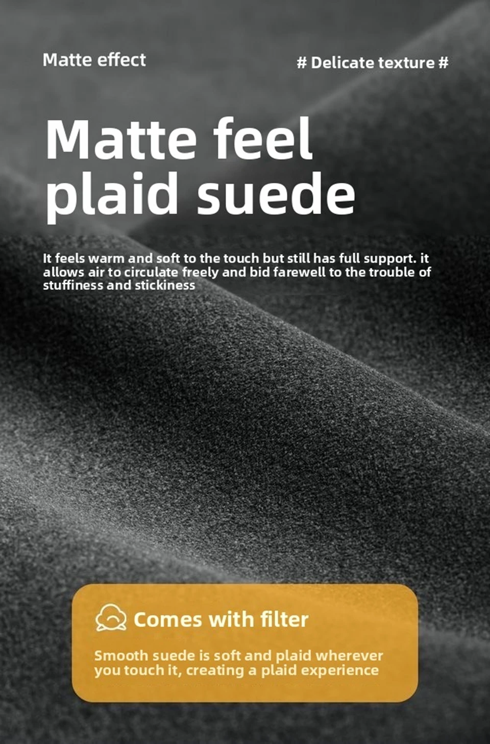 Ganzjahres-Lenkradbezüge aus atmungsaktivem Wildleder, passend für 37-38 cm Lenkradbezüge, Auto-Innenausstattung – Detail 7