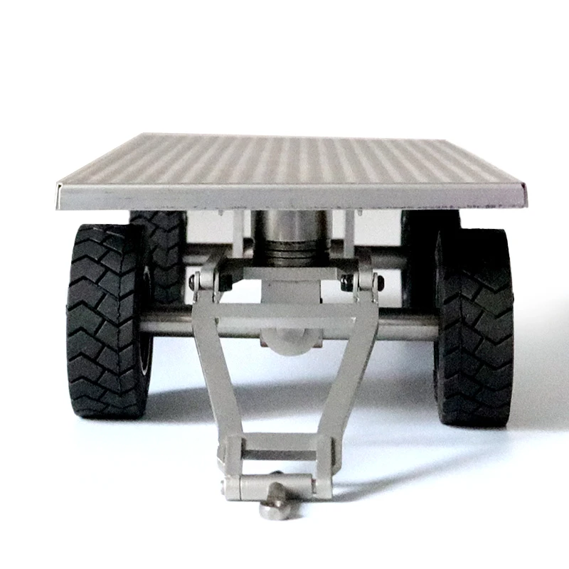 JDM 1/14 Metal Trailer For Hydraulic RC Forklift Remote Control Truck Tractor TAMIYAA LESU Outdoors Toy For Boy Gift TH18490 3