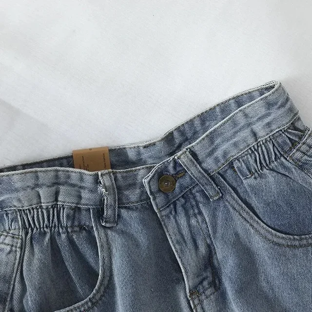 PTKPCC nouvel été coréen rétro taille haute jean ample Shorts femmes bord polyvalent décontracté pantalons chauds femmes vêtements jean PTKPCC 5