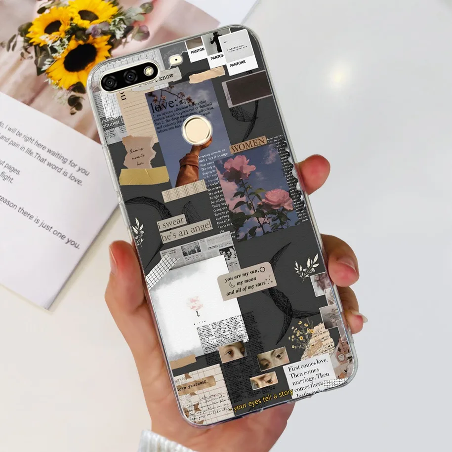 Cute Cartoon Clear Phone Case - Silicone Back Cover
