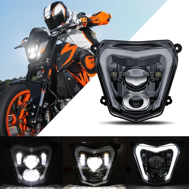 For KTM Duke 690 690R 2012-2019 Motorcycle LED Headlight High Low Beam DRL  Kit