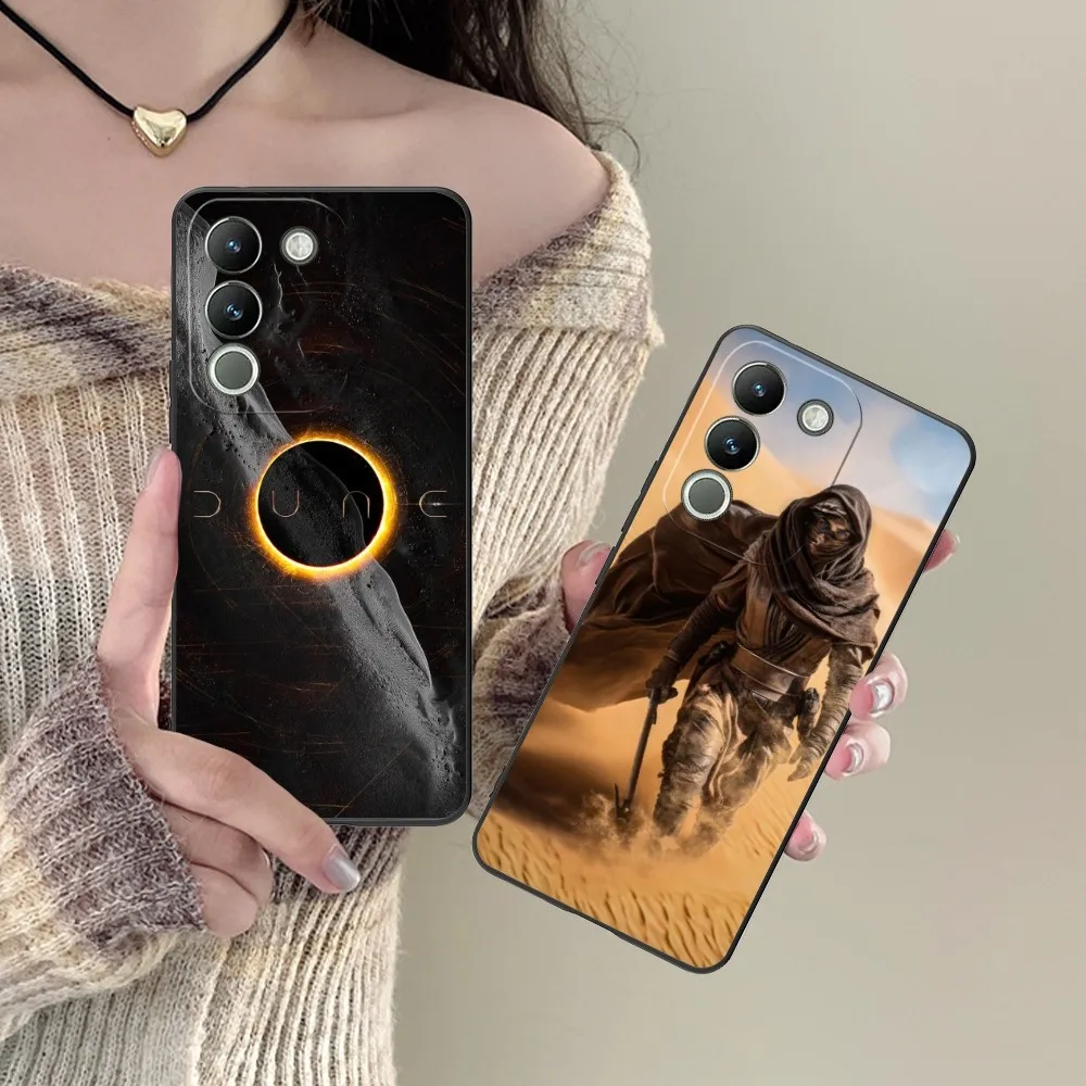 Fashion D-Dune Mobile Cell Phone Case For Vivo Y95 Y93 Y31 Y20 V19 V17 V15 Pro X60 Nex Black Soft Phone Cover Funda